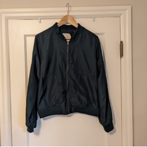 ๐๐ Anthropologie Hei Hei Journey Satin Bomber Jacket, M - Picture 2 of 15